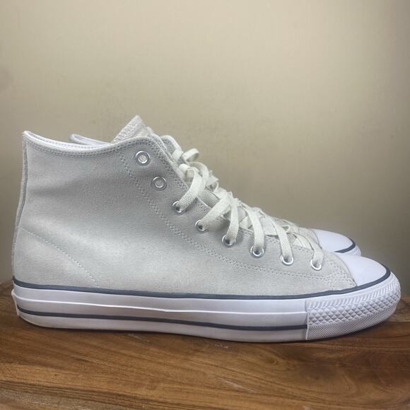 Converse Chuck Taylor All Star Mens White Cream Size 13 Suede High Top Shoes - Picture 1 of 9